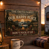 Personalized Home Decor Metal Sign - Anniversary, Camping Gift For Couple, Campers - Our Love, Our Adventure