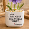 Personalized Glass Everlasting Tulips – Custom Gifts For Bestie, Best Friend - Thank You My Therapist