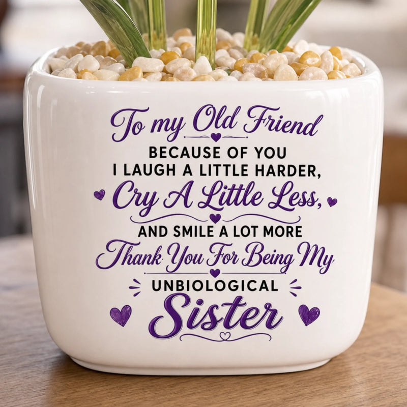 Personalized Glass Everlasting Tulips – Custom Gifts For Bestie, Best Friend - My Unbiological Sister