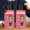 Personalized Kid Water Bottle – Back To School Gift For Kids – Brave Little Explorer