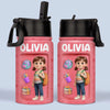 Personalized Kid Water Bottle – Back To School Gift For Kids – Brave Little Explorer