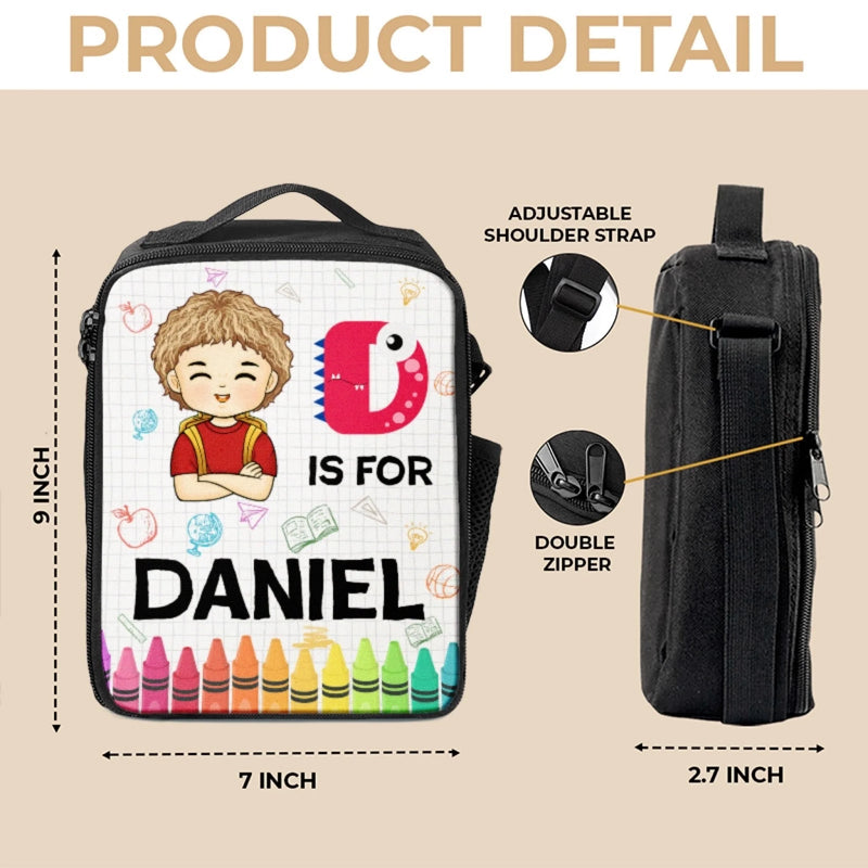 Personalized Kids Lunch Bag – Back To School Gift For Kid – Choose Joy Every Day
