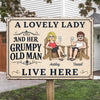 Personalized Home Decor Metal Sign - Wedding  Anniversary Gift For Couple - Welcome To Our Happy Place