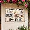 Personalized Home Decor Metal Sign - Wedding  Anniversary Gift For Couple - Welcome To Our Happy Place