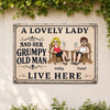 Personalized Home Decor Metal Sign - Wedding  Anniversary Gift For Couple - Welcome To Our Happy Place
