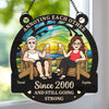 Personalized Window Hanging Suncatcher Ornament – Wedding Anniversary Gift For Couple – We Came, We Saw, We Annoyed