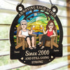 Personalized Window Hanging Suncatcher Ornament – Wedding Anniversary Gift For Couple – We Came, We Saw, We Annoyed