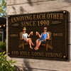 Personalized Home Decor Metal Sign – Wedding Anniversary Gift For Couple – Stronger Every Year