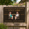 Personalized Home Decor Metal Sign – Wedding Anniversary Gift For Couple – Going Strong & Loving It