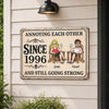 Personalized Home Decor Metal Sign - Wedding  Anniversary Gift For Husband, Wife, Couple - Still Crazy About Each Other