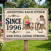 Personalized Home Decor Metal Sign - Wedding  Anniversary Gift For Husband, Wife, Couple - Still Crazy About Each Other