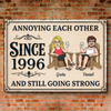 Personalized Home Decor Metal Sign - Wedding  Anniversary Gift For Husband, Wife, Couple - Still Crazy About Each Other