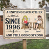 Personalized Home Decor Metal Sign - Wedding  Anniversary Gift For Husband, Wife, Couple - Still Crazy About Each Other