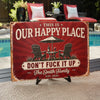 Personalized Home Decor Metal Sign - Wedding Anniversary Gifts For Husband, Wife, Couple - Love, Laughter & Cocktails
