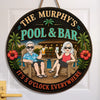Personalized Wood Sign - Anniversary Summer Gift for Husband, Wife, Couple - Powered By Cocktails