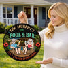 Personalized Wood Sign - Anniversary Summer Gift for Husband, Wife, Couple - Powered By Cocktails