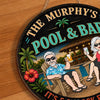 Personalized Wood Sign - Anniversary Summer Gift for Husband, Wife, Couple - Powered By Cocktails