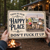Personalized Home Decor Metal Sign - Wedding Anniversary Gift For Couple, Campers - Making Memories Together