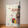 Personalized Snuggle Blanket, Hoodie Blanket - Gift For Book Lovers - Sorry, I'm Booked
