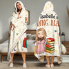 Personalized Snuggle Blanket, Hoodie Blanket - Gift For Book Lovers - Sorry, I'm Booked