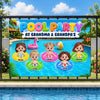 Personalized Home Decor Metal Sign - Poolside, Summer Gift For Grandma, Grandpa, Family - Sunshine And Sweet Memories