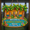 Personalized Wood Sign - Poolside, Summer Gift For Grandma, Grandpa, Family - Grandkids Pool Party