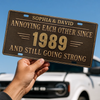 Personalized License Plate - Anniversary Gift For Couple - Forever & Always