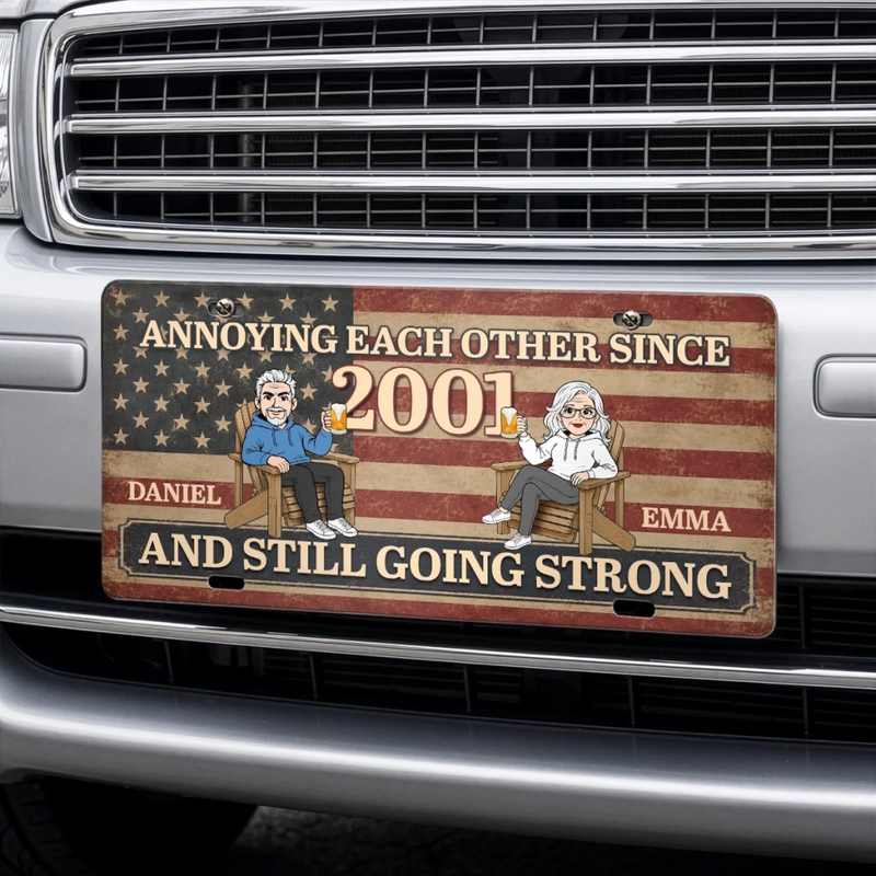 Personalized License Plate - Anniversary Gift For Couple - Still Crazy in Love
