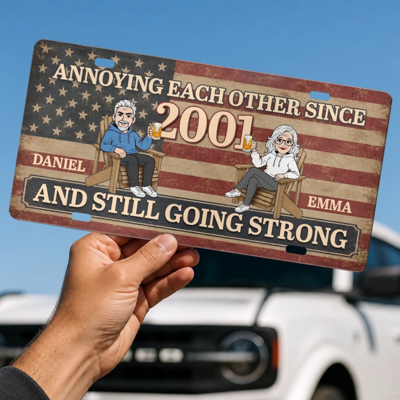 Personalized License Plate - Anniversary Gift For Couple - Still Crazy in Love
