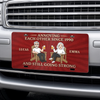 Personalized License Plate - Anniversary Gift For Couple - Two Hearts, One Home