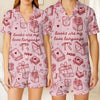 Personalized Short Pajama Set - Gift For Book Lovers - Just Me and My Book