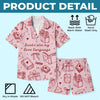Personalized Short Pajama Set - Gift For Book Lovers - Just Me and My Book