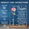 Personalized 3D LED Walnut Night Light – Gifts For Daughter – Glowing Memories From Mom