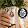 Personalized Photo Teardrop Pin – Wedding Memorial Keepsake For Bride, Groom – Carried In My Heart Always