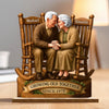 Personalized 2-Layered Wooden Plaque - Wedding Anniversary Gift For Couple - Love That Grows With Time
