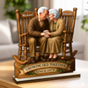Personalized 2-Layered Wooden Plaque - Wedding Anniversary Gift For Couple - Love That Grows With Time