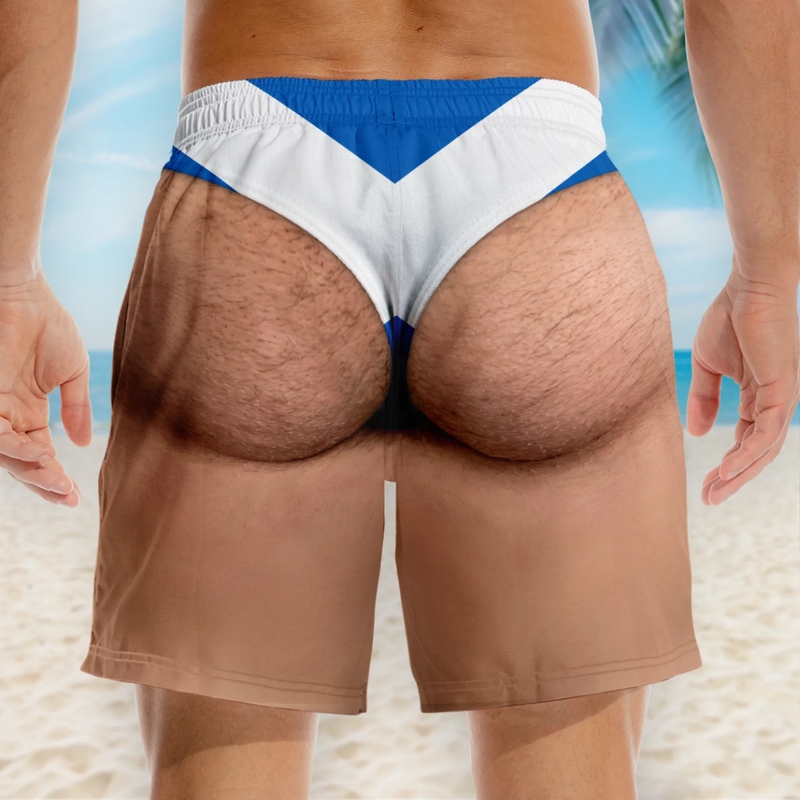 Personalized Funny Men Swim Trunks – Summer  Gift For Men – Living on Beach Time