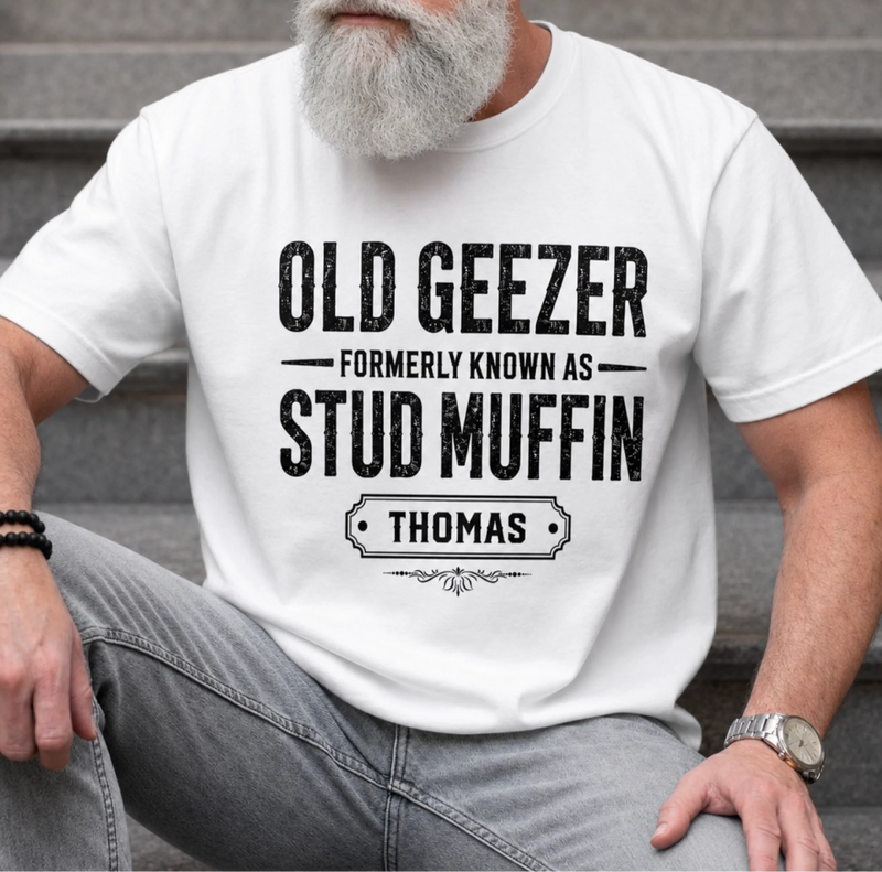 Personalized Unisex T-shirt, Hoodie – Funny Gifts For Husband, Dad, Grandpa – Old Geezer