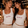 Custom Women's Embroidered Lace Tank Top – Personalized Bridesmaid Proposal Wedding Gifts For Bridesmaid, Bridal Party - She Said Yes, We Said Party