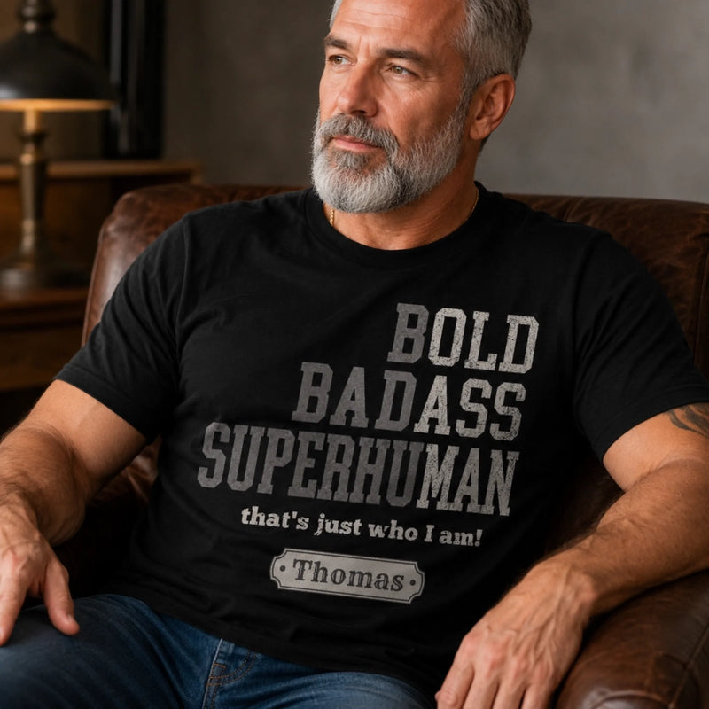 Personalized Unisex T-shirt, Hoodie - Funny Gifts For Husband, Dad, Grandpa - Badass By Choice
