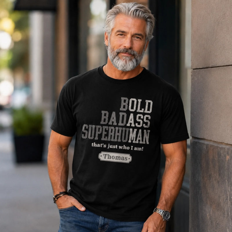 Personalized Unisex T-shirt, Hoodie - Funny Gifts For Husband, Dad, Grandpa - Badass By Choice