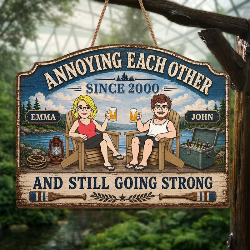 Personalized Wood Sign - Anniversary Summer Lake House Gift for Couple - Create Your Own Path