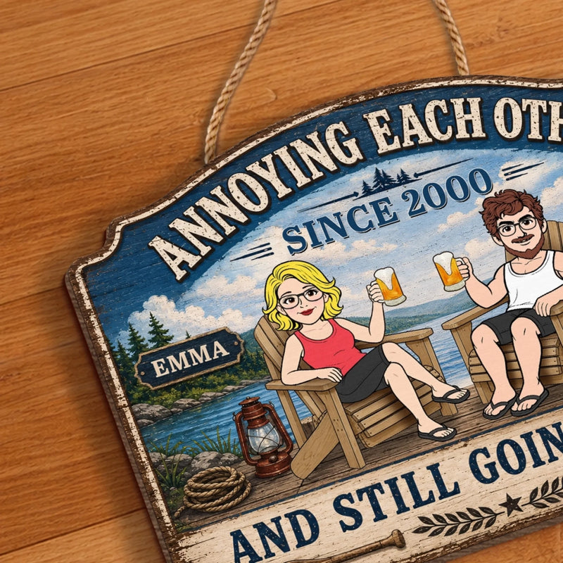 Personalized Wood Sign - Anniversary Summer Lake House Gift for Couple - Create Your Own Path