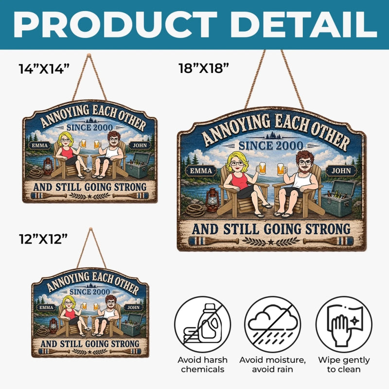 Personalized Wood Sign - Anniversary Summer Lake House Gift for Couple - Create Your Own Path