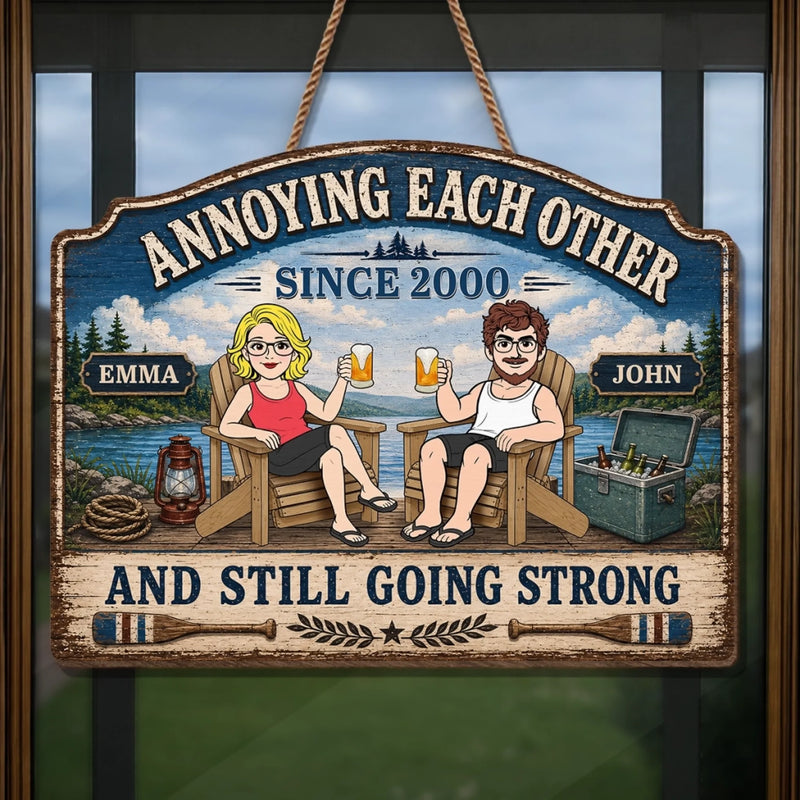Personalized Wood Sign - Anniversary Summer Lake House Gift for Couple - Create Your Own Path