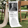 Personalized Photo Wedding Chair Sign - Sympathy Gift For Bride & Groom - Loved, Remembered, Missed