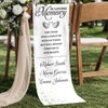 Personalized Wedding Chair Sign - Sympathy Gift For Bride & Groom - With Us In Spirit