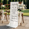 Personalized Wedding Chair Sign - Sympathy Gift For Bride & Groom - With Us In Spirit