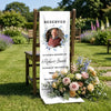 Personalized Photo Wedding Chair Sign - Sympathy Gift For Bride & Groom - Your Love Lives Forever
