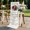Personalized Photo Wedding Chair Sign - Sympathy Gift For Bride & Groom - Your Love Lives Forever